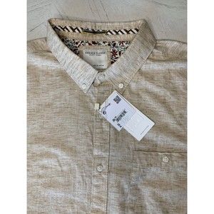 Denim & Flower Ricky Singh Men's XL 44 Long Sleeve Button-Down Beige NEW